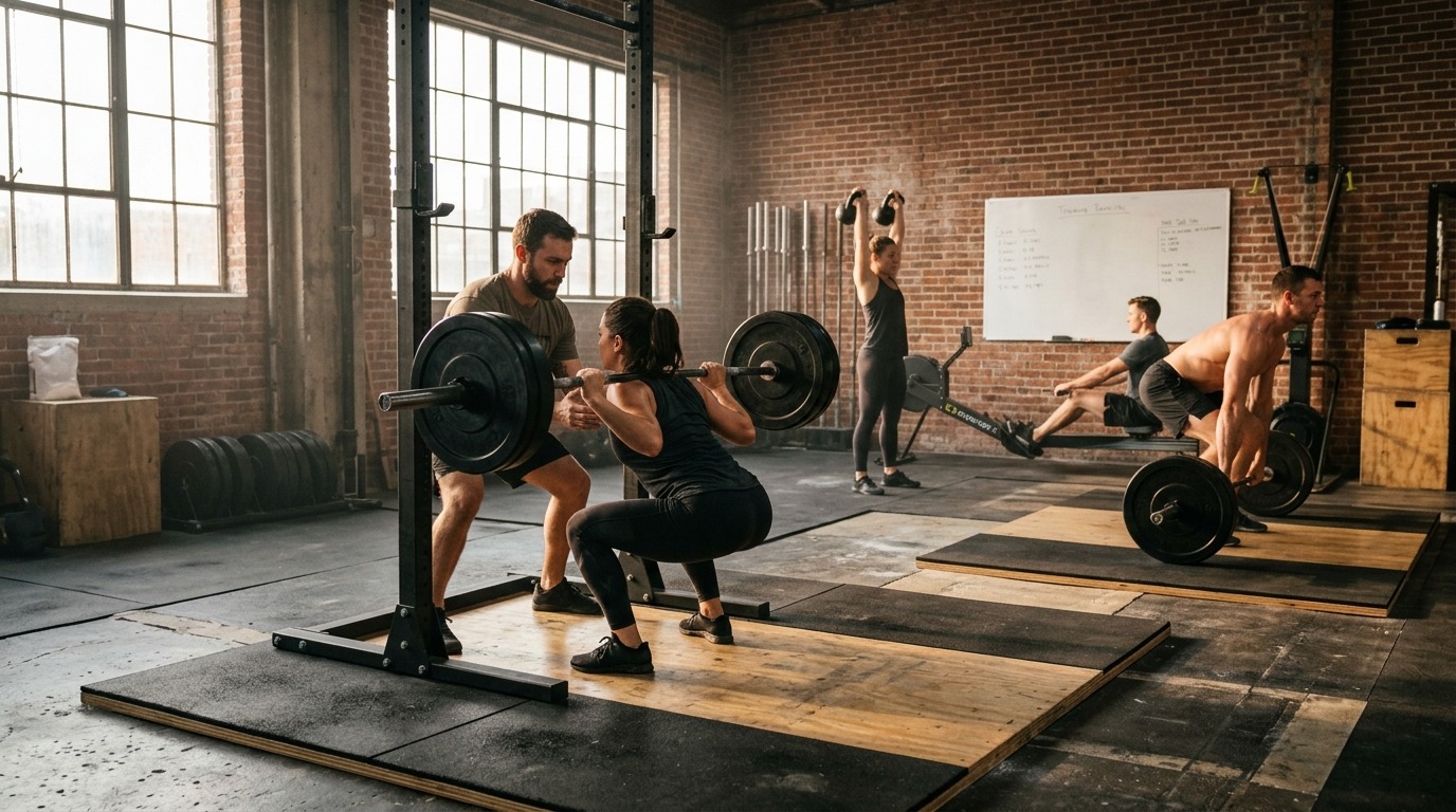 Coach-led strength training inside Ironside’s Austin studio